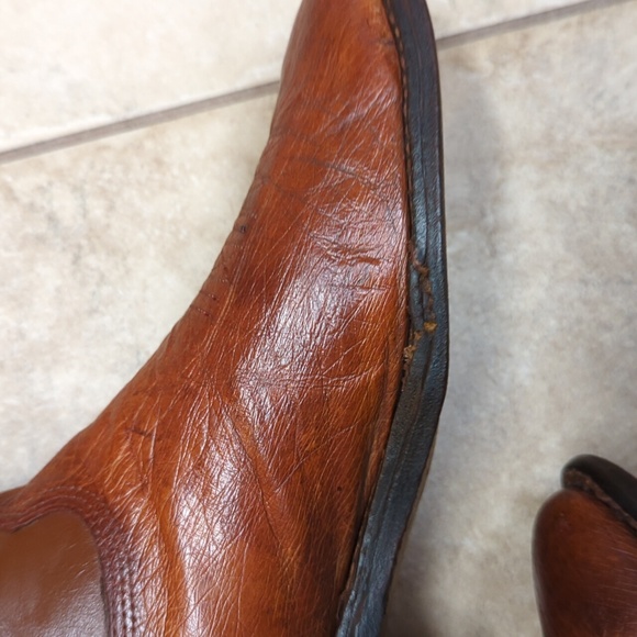 Vintage Nocona Smooth Ostrich - 10.5D Cognac - Picture 5 of 12